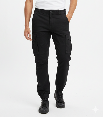 MEDICINE MENS BLACK CARGO PANT