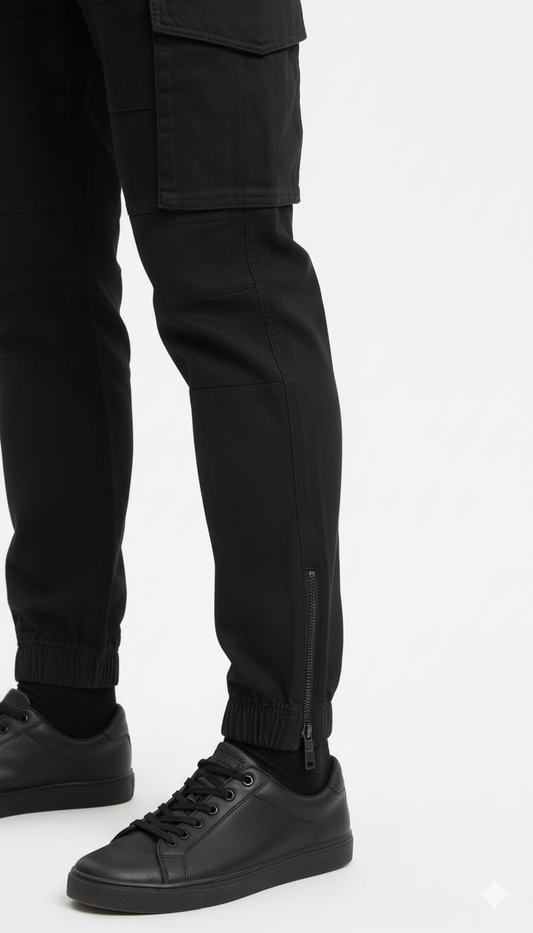 MEDICINE MENS BLACK CARGO PANT