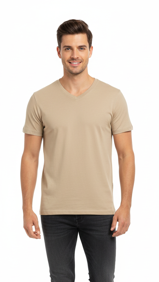 PIER ONE MENS BASIC V NECK T SHIRT