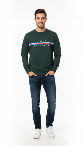 TOMMY MENS CHEST PRINT SWEATSHIRT
