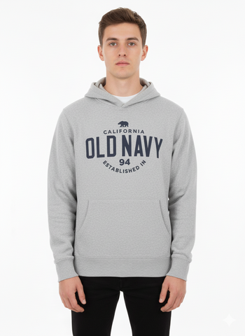 OLD NAVY MENS CHEST PRINT HOODIE
