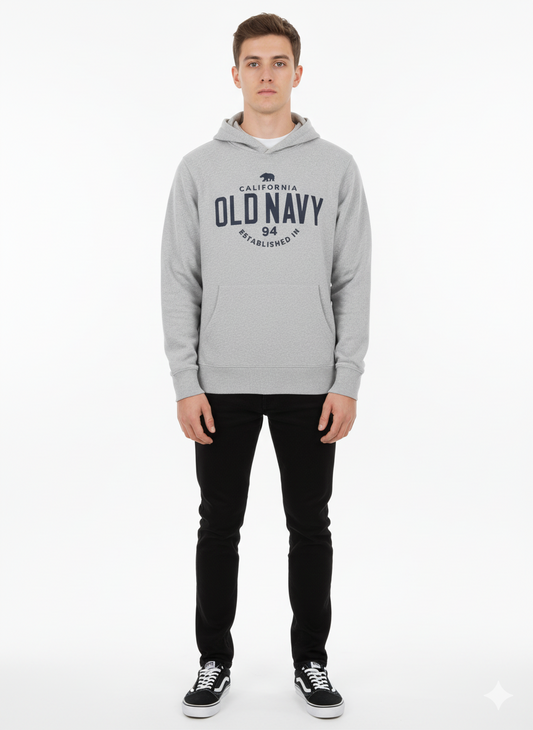 OLD NAVY MENS CHEST PRINT HOODIE