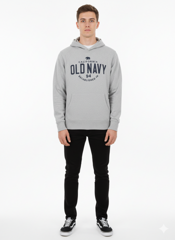 OLD NAVY MENS CHEST PRINT HOODIE