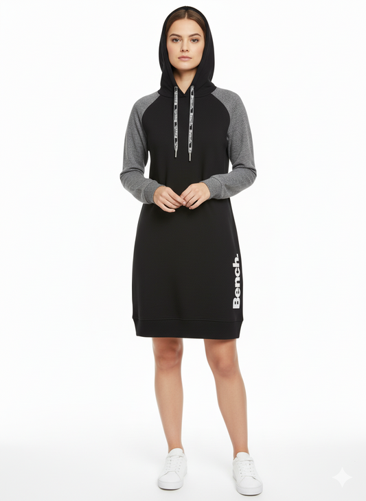 BENCH WOMENS LONG COLOR BLOCK HOODIE