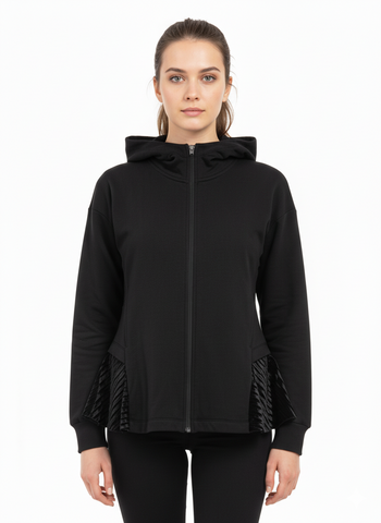 WOMENS ZIP UP HOODIE WITH FRILLS