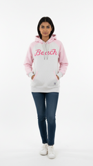 OVERRILLS WOMENS EMBROIDED TWO TONE HOODIE