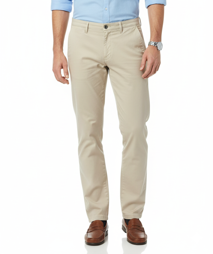 JACK&JONES MENS TEXTURED COTTON CHINO