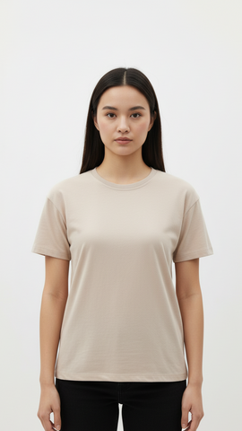 SPF WOMEN BASIC CREW NECK T SHIRT