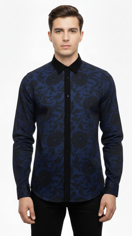 EXPRESS MENS PRINTED EXTRA SLIM SHIRT