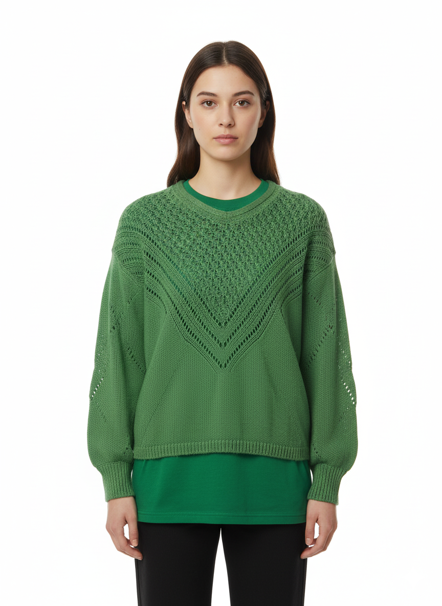 ICHI WOMENS BASIC SWEATER