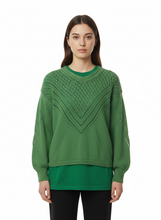 ICHI WOMENS BASIC SWEATER