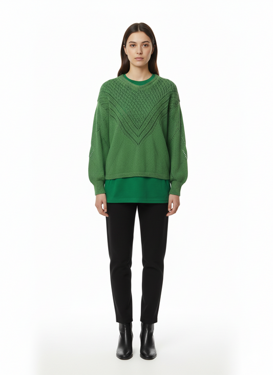 ICHI WOMENS BASIC SWEATER