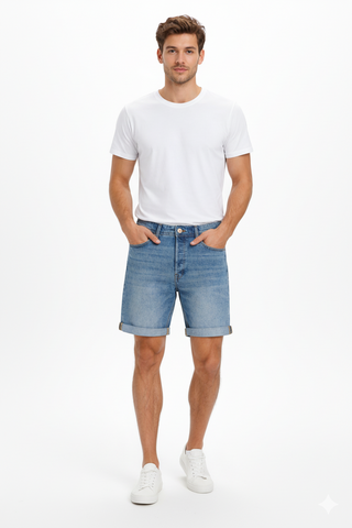 JACK&JONES MENS DENIM SHORTS