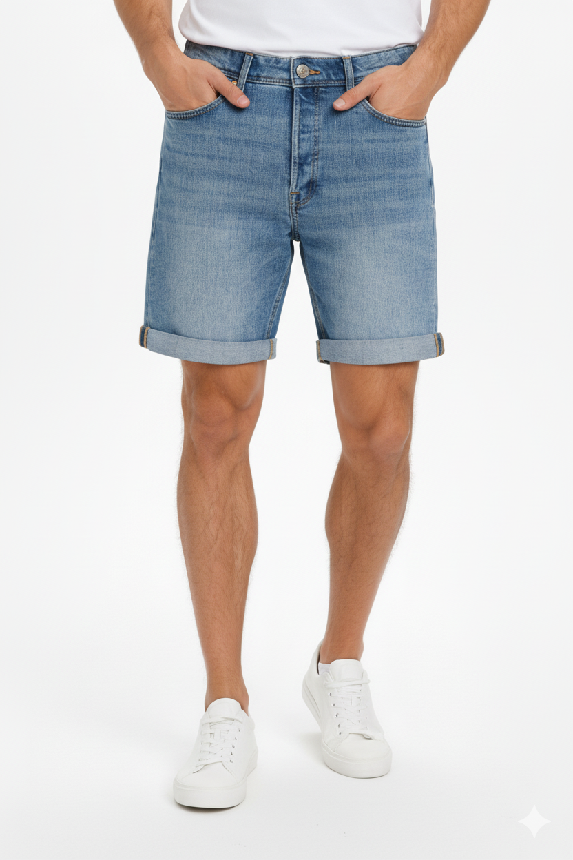 JACK&JONES MENS DENIM SHORTS