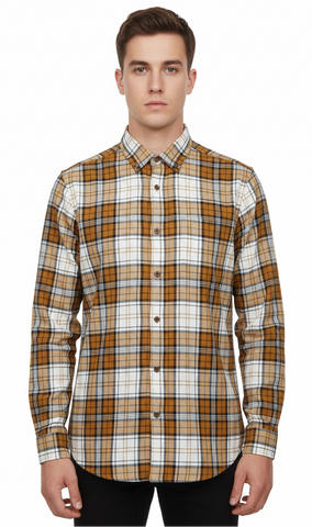 SFERA MEN REGULAR FIT FLANNEL CHECKED SHIRT