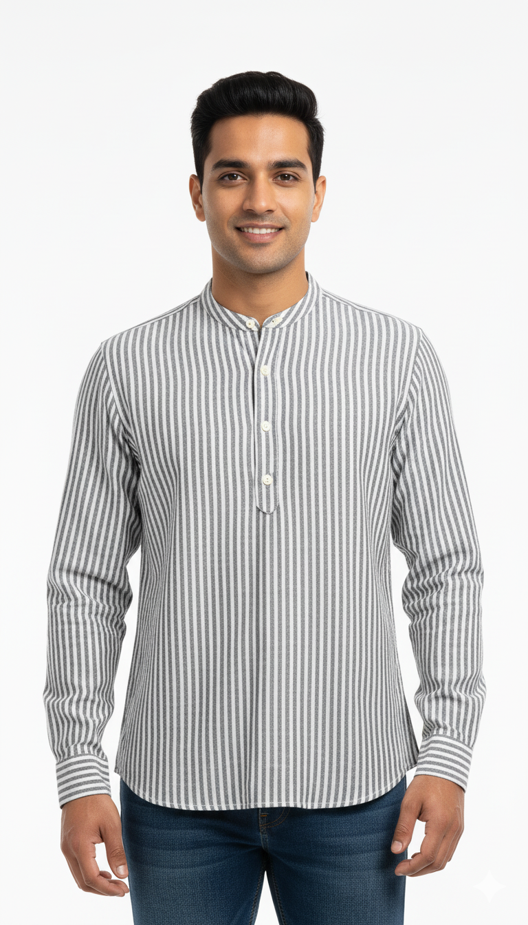 ONLY&SONS Mens Band Collar Shirt