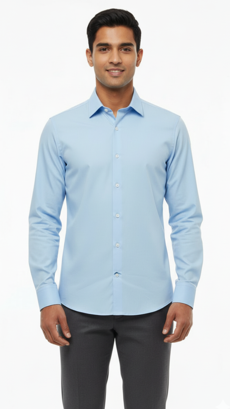 NXT MENX PLAIN SKINNY FIT SHIRT