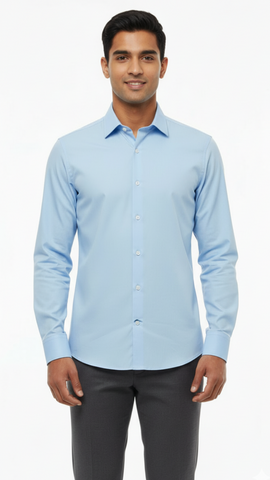 NXT MENX PLAIN SKINNY FIT SHIRT