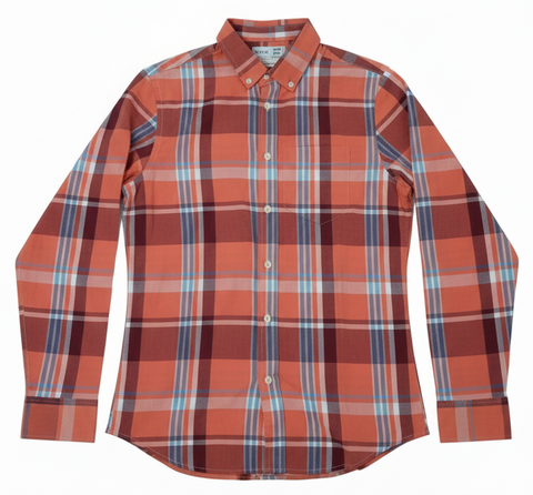 OLD NAVY MENS BUILT IN FLEX SLIM FIT SHIRT