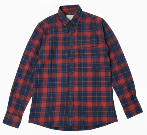 CORTEFIEL MENS FLANNEL CHECKED SHIRT