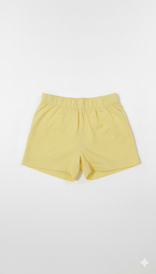 MO KIDS BASIC YELLOW SHORTS
