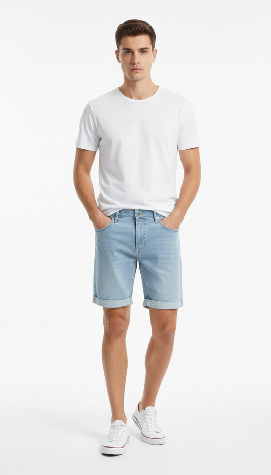 GUESS MENS DENIM SHORTS