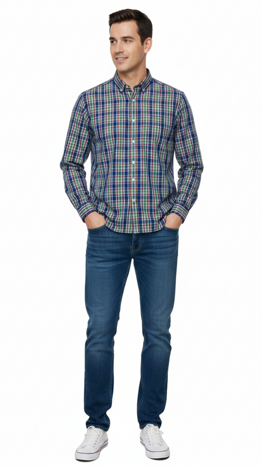 MILANO MENS CHECK SHIRT