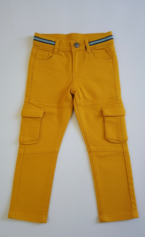 SERGENT MAJOR BOYS CARGO YELLOW JEANS