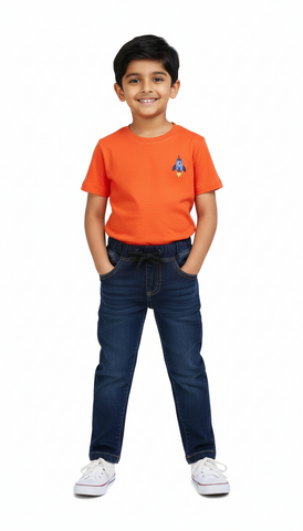 MY CHICCO BOYS NAVY DARK WASH DENIM JEANS