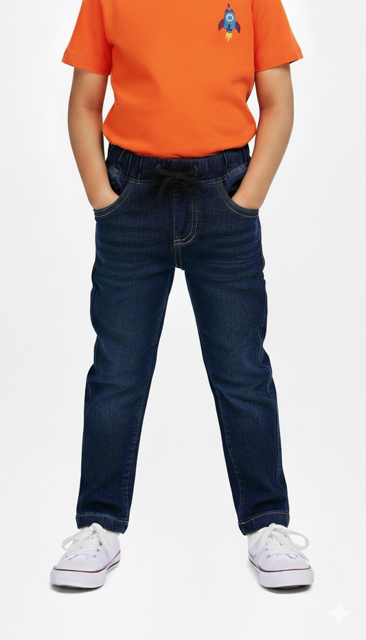 MY CHICCO BOYS NAVY DARK WASH DENIM JEANS