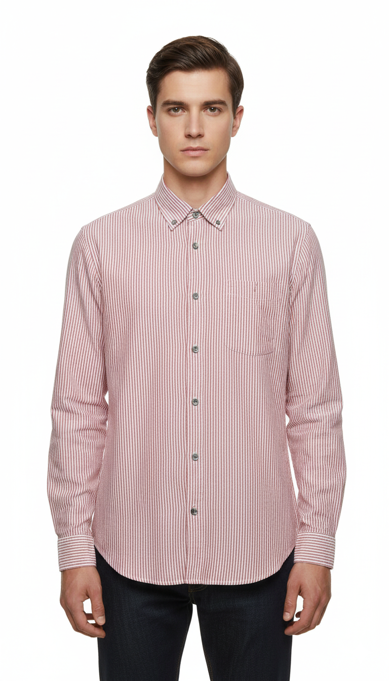 KOAJ MENS SLIM FIT STRIPED SHIRT