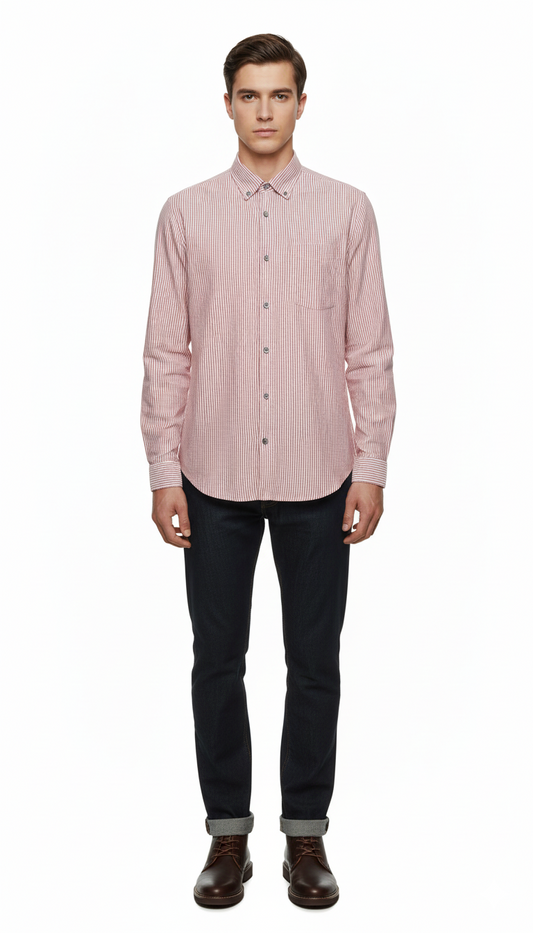 KOAJ MENS SLIM FIT STRIPED SHIRT