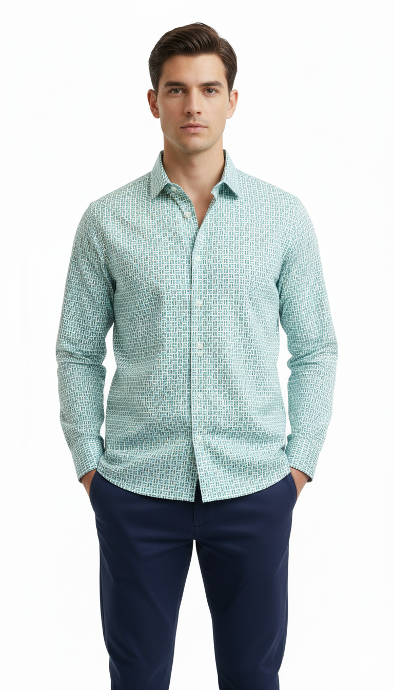 LINDBERGH MENS PRINTED SHIRT