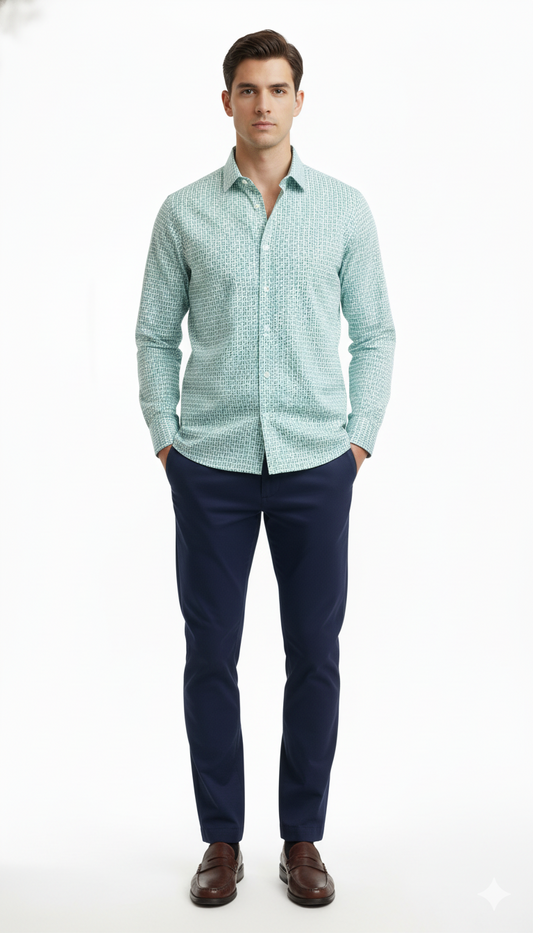 LINDBERGH MENS PRINTED SHIRT