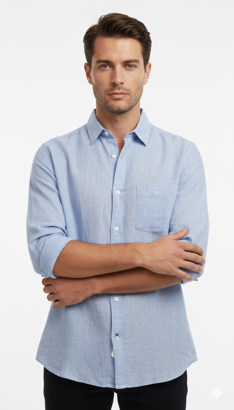 CARIBBEAN JOE MENS LINEN SHIRT