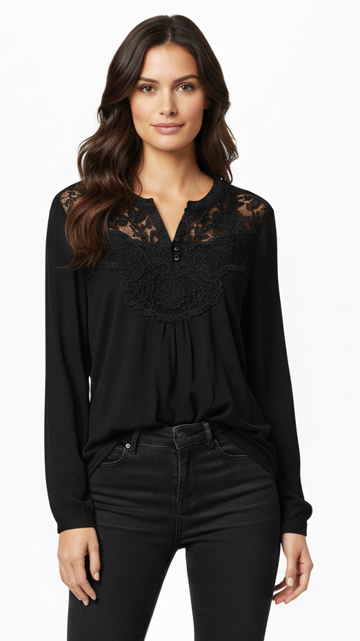 FARGIL WOMENS FULL SLEEVES EMBROIDED T SHIRT