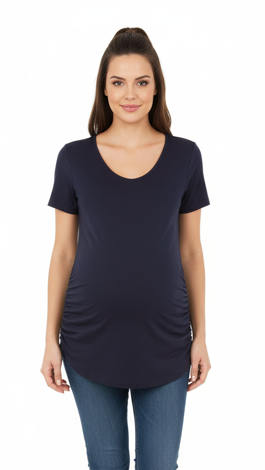 NEW LOOK MATERNITY WOMEN BASIC HALF SLEEVES T-SHIRT
