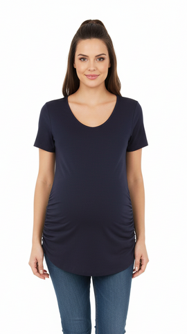 NEW LOOK MATERNITY WOMEN BASIC HALF SLEEVES T-SHIRT