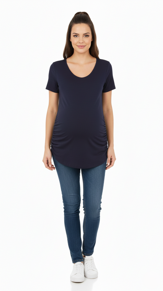 NEW LOOK MATERNITY WOMEN BASIC HALF SLEEVES T-SHIRT