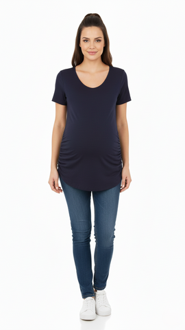 NEW LOOK MATERNITY WOMEN BASIC HALF SLEEVES T-SHIRT