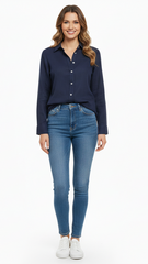 BEVERLY HILLS POLO CLUB WOMENS LOGO SHIRT