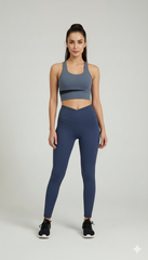 Women's Fitness Yoga Bra , Jacket And Pants/Leggings 3 Piece Set