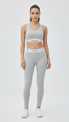 CALVIN KLEIN WOMENS BRA AND LEGGINGS SET HEATHER GREY