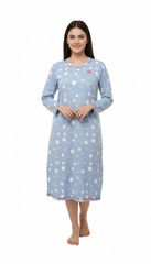 خواتین کی مکمل بازو پرنٹ شدہ لمبی ٹی شرٹ