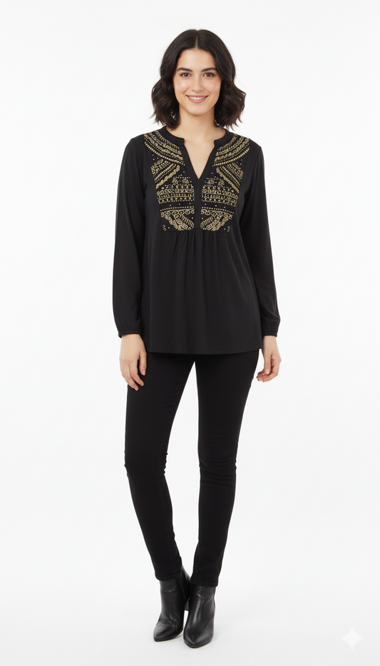 VENCA FLORAL PRINT TOP