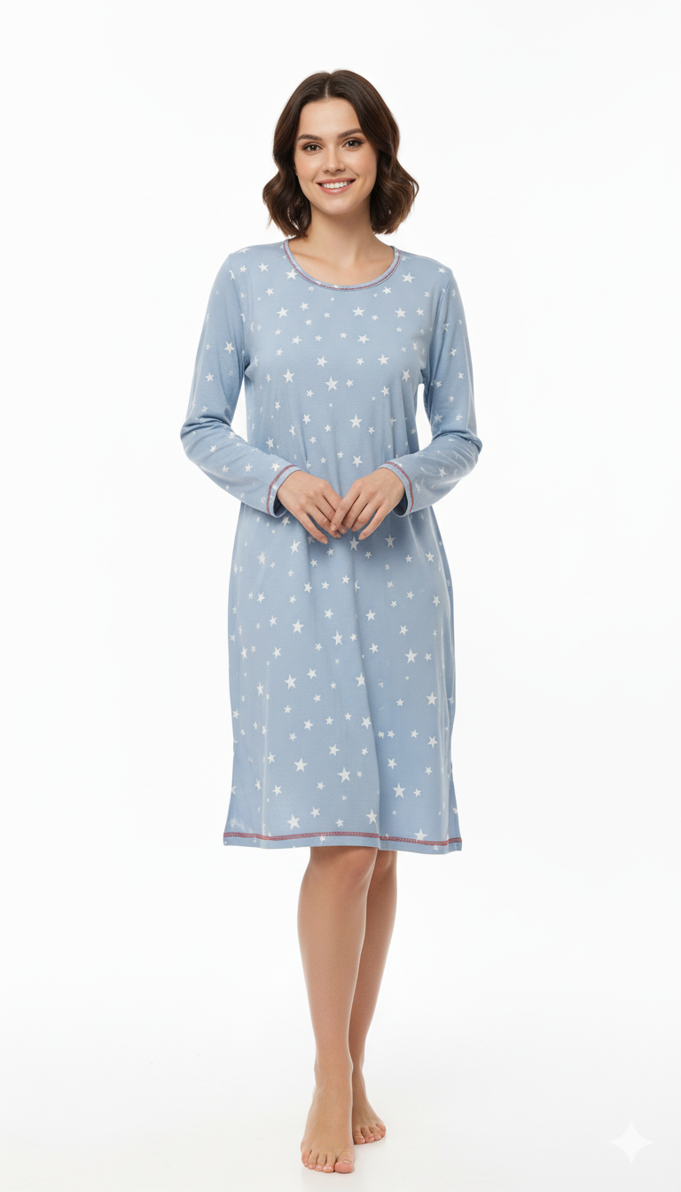 واشی پور کی خواتین کی مکمل بازو پرنٹ شدہ لمبی ٹی شرٹ