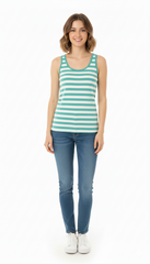 ELLENOR WOMENS STRIPED TANK TOP