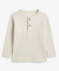 Boys Classic Henley Neck Full Sleeve T Shirt