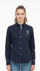 WOMENS PLAIN SHIRT WITH LOGO