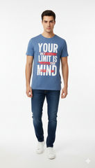 AAA آرام دہ اور پرسکون مینز گرافک پرنٹ ٹی شرٹ